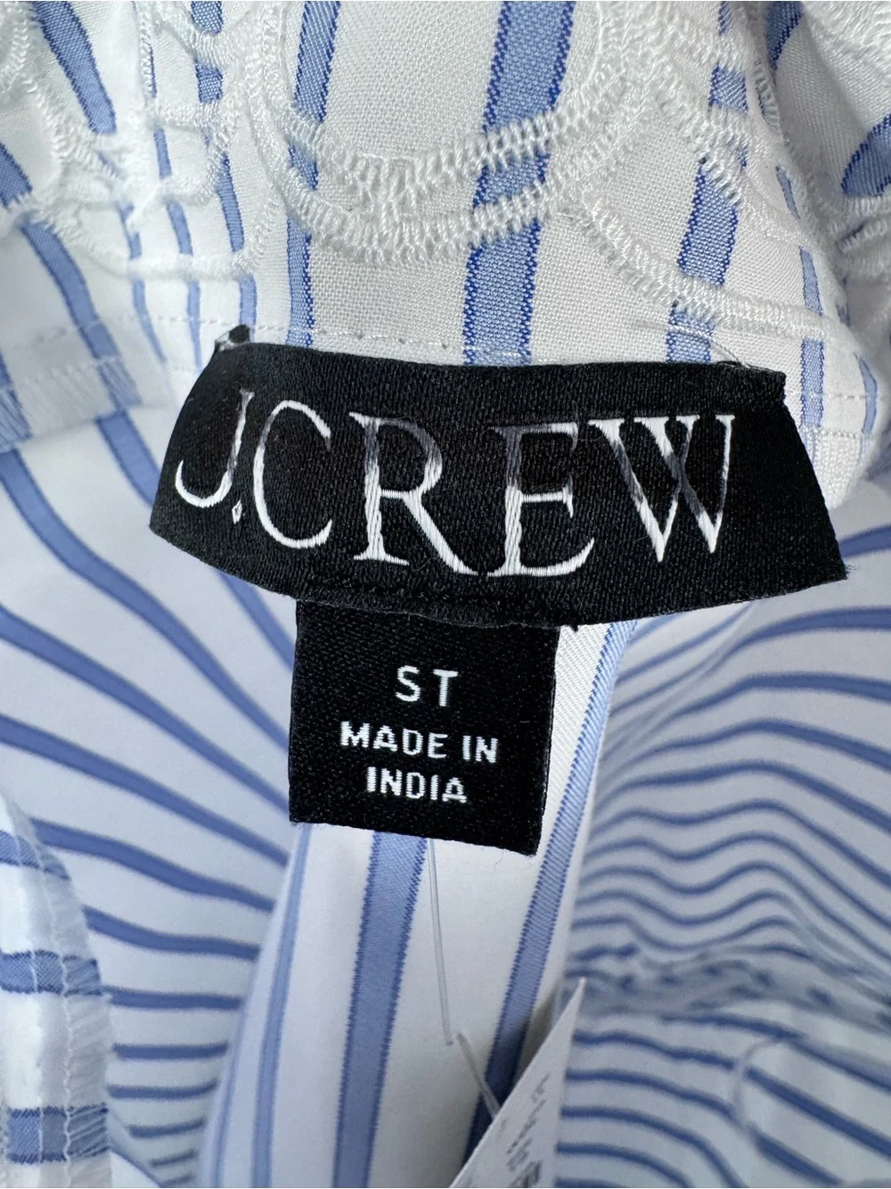 J.Crew Ondine Mini Dress in Striped Double Cotton Poplin CU783